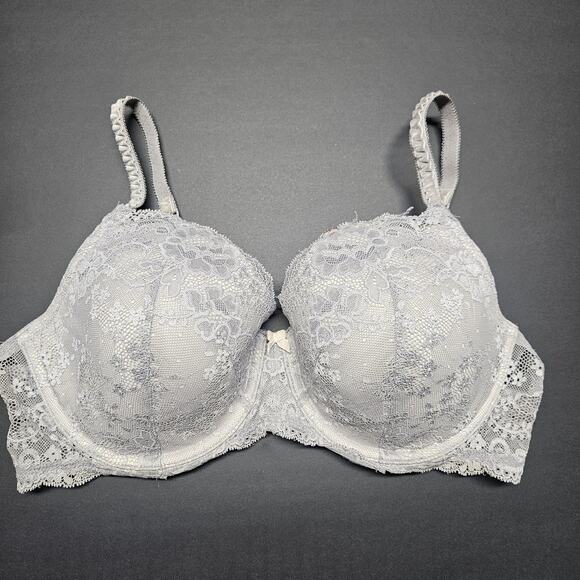 Victoria's Secret Other - Victoria's Secret Women's Lined Demi Bra Size 38D Lace Gray